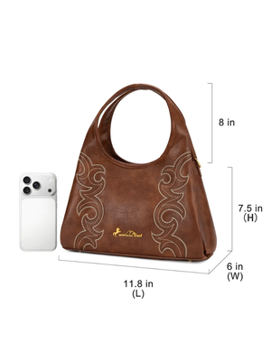 Sac hobo/crossbody Western avec broderie