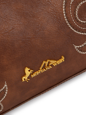Sac hobo/crossbody Western avec broderie
