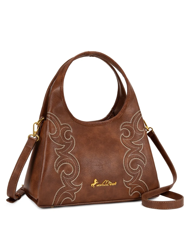 Sac hobo/crossbody Western avec broderie
