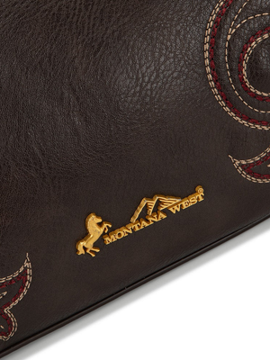 Sac hobo/crossbody Western avec broderie