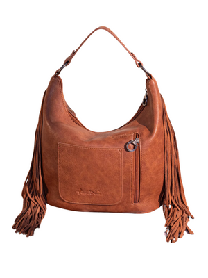 Fringed Hobo Bag