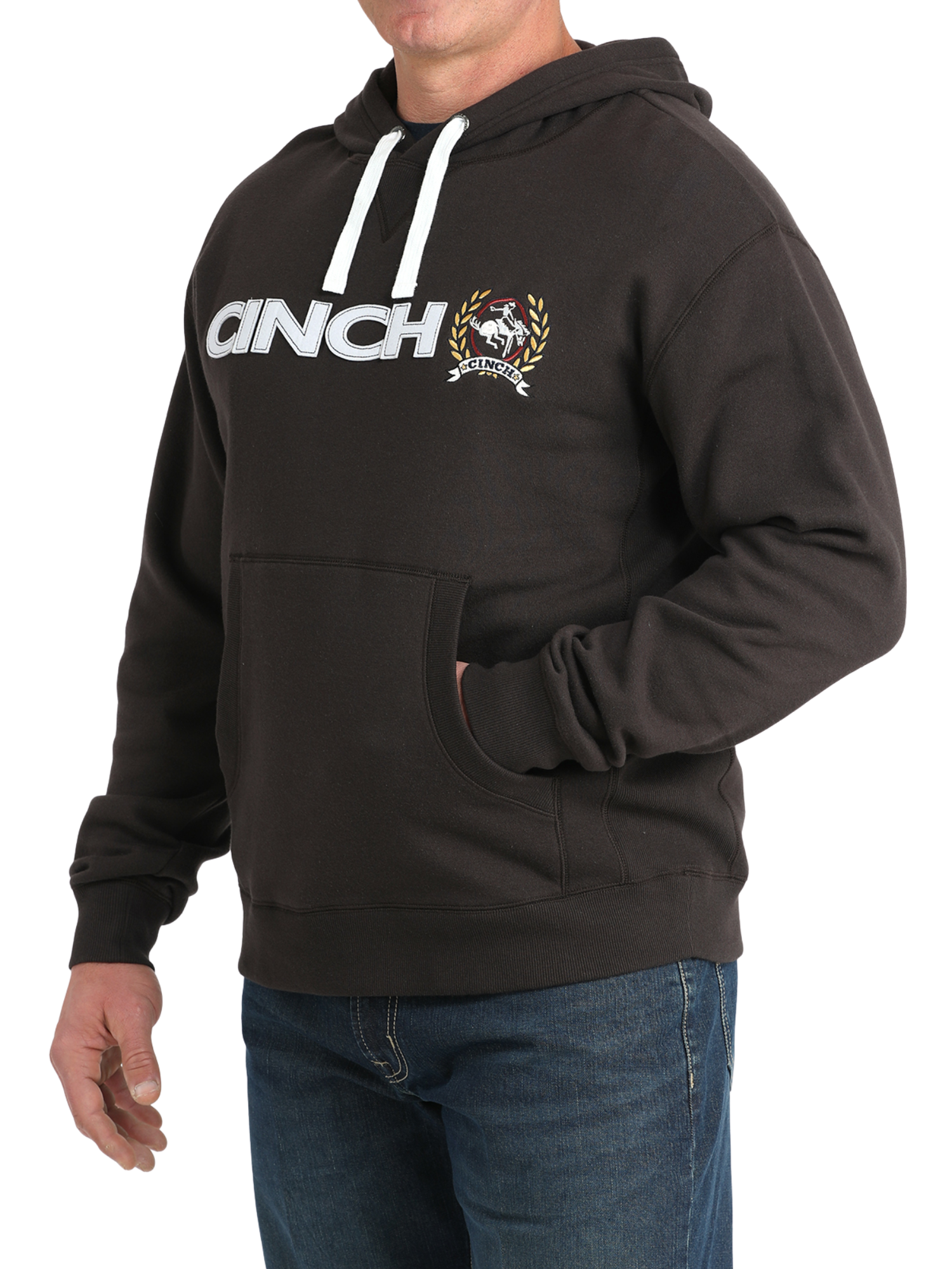 Hoodie Brun avec Logo - Homme