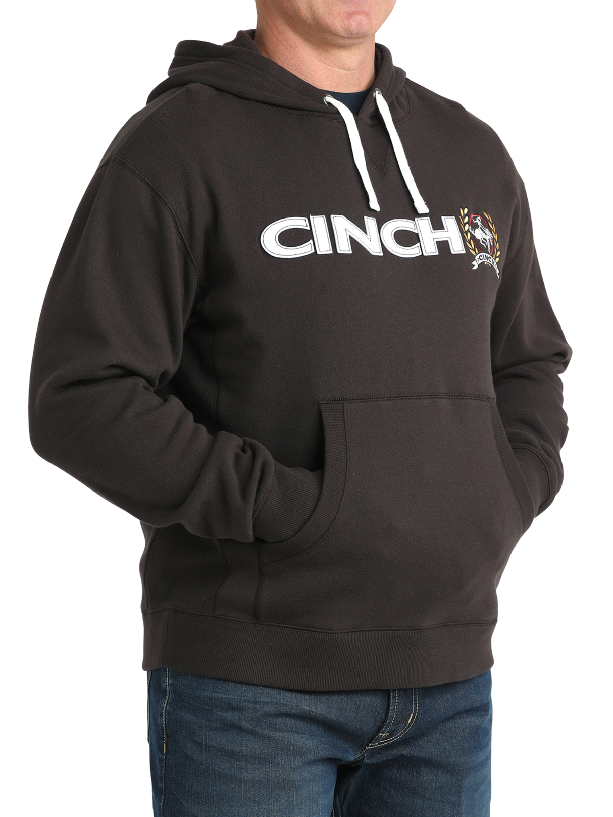 Hoodie Brun avec Logo - Homme