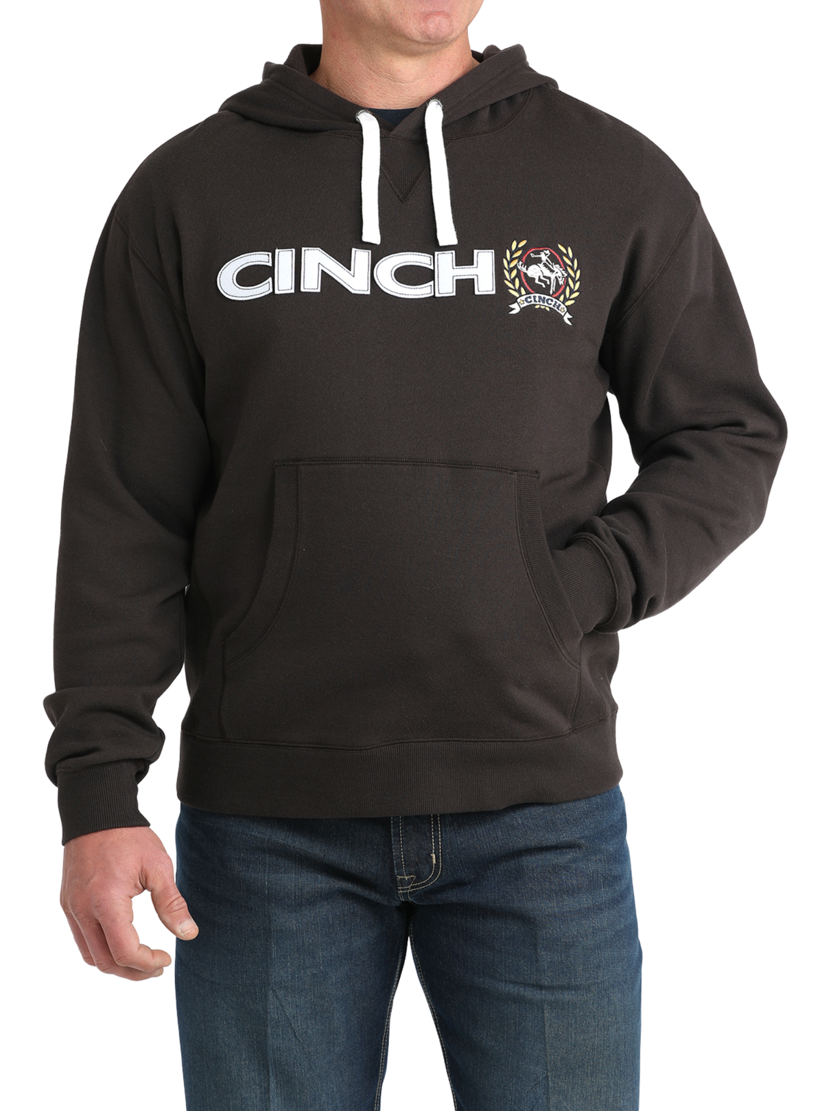 Hoodie Brun avec Logo - Homme