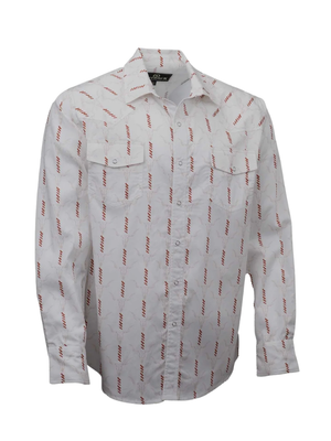 Chemise western Cattle Skull Stripe - Homme