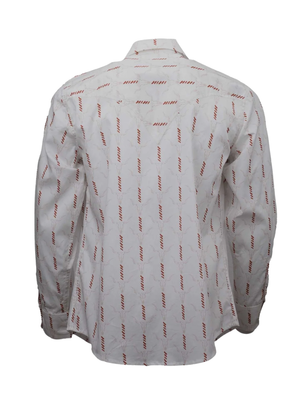Chemise western Cattle Skull Stripe - Homme