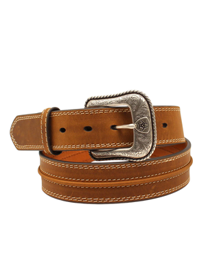 Ceinture Western Center Bump Tan - Homme