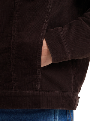 Manteau en velours côtelé Café Noir doublé Sherpa - Homme