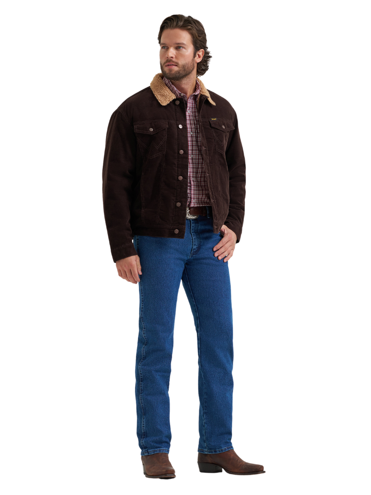 Manteau en velours côtelé Café Noir doublé Sherpa - Homme