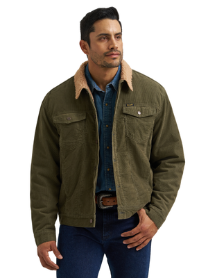 Manteau en velours côtelé doublé Sherpa - Homme