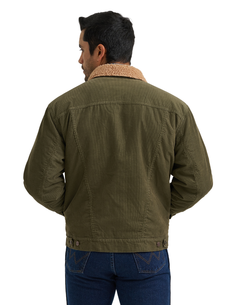 Manteau en velours côtelé doublé Sherpa - Homme