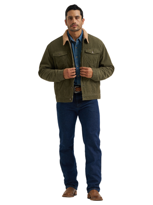 Manteau en velours côtelé doublé Sherpa - Homme