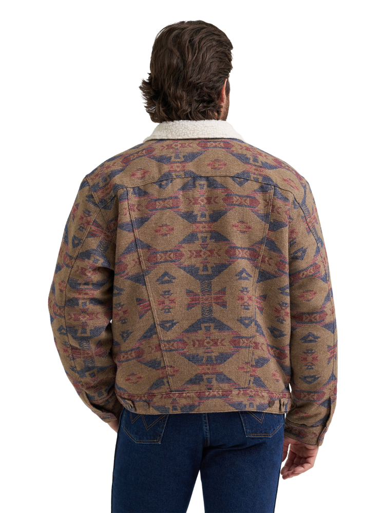 Manteau Jacquard doublé Sherpa - Homme