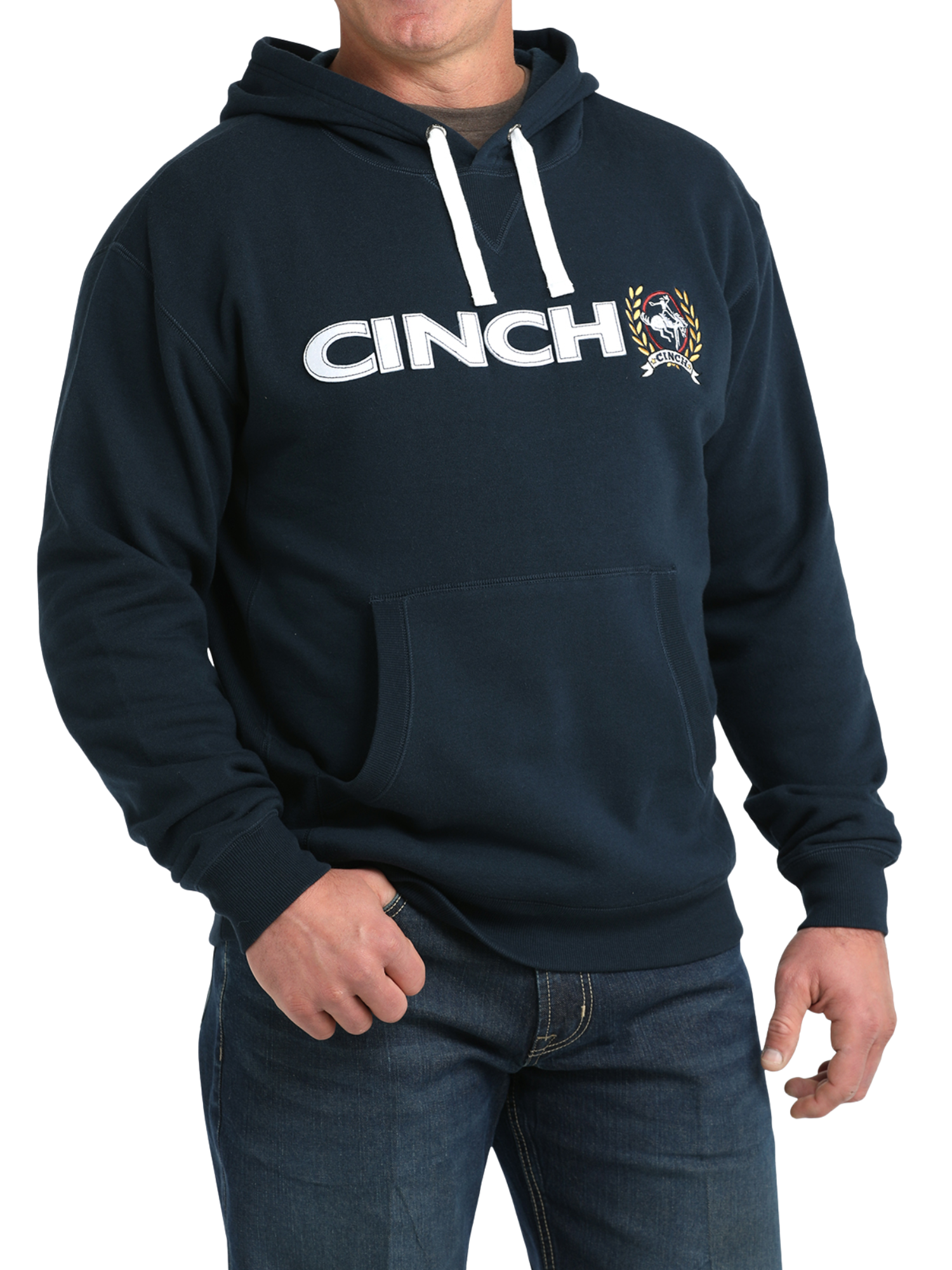 Hoodie Navy avec Logo - Homme