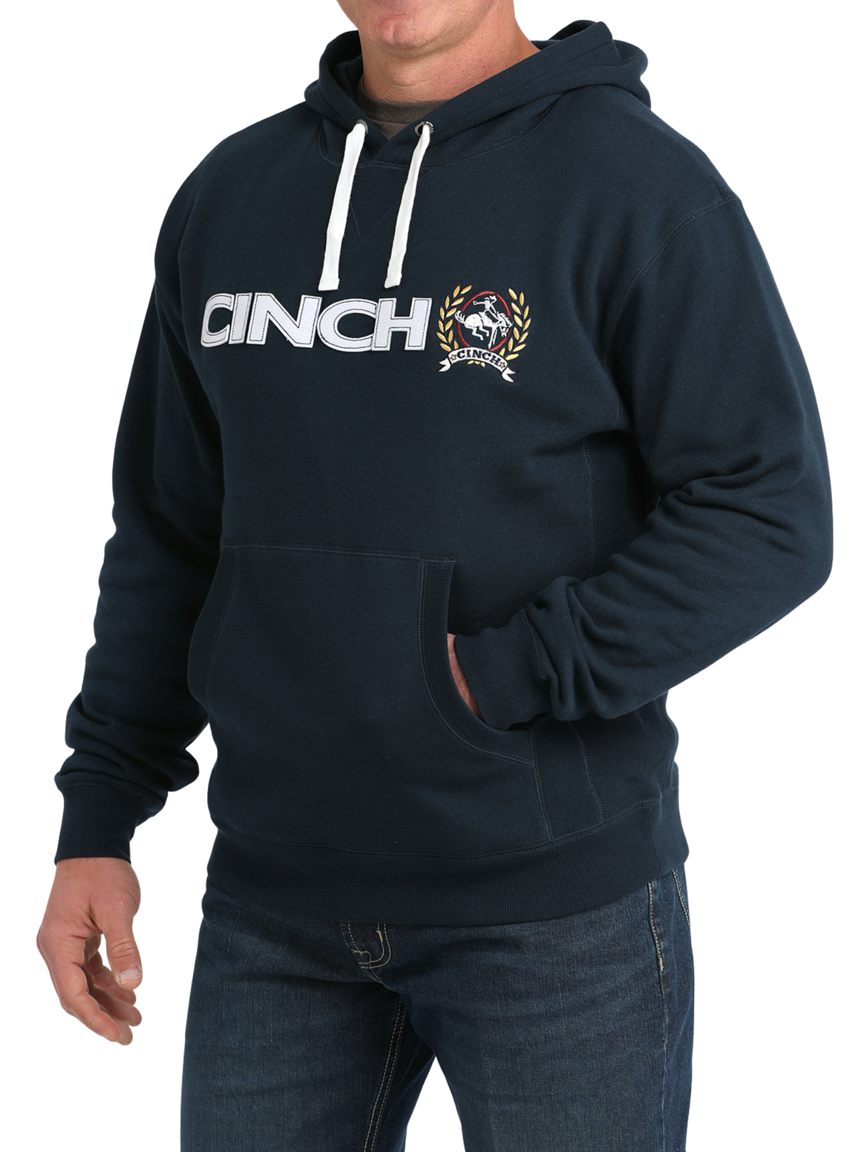 Hoodie Navy avec Logo - Homme