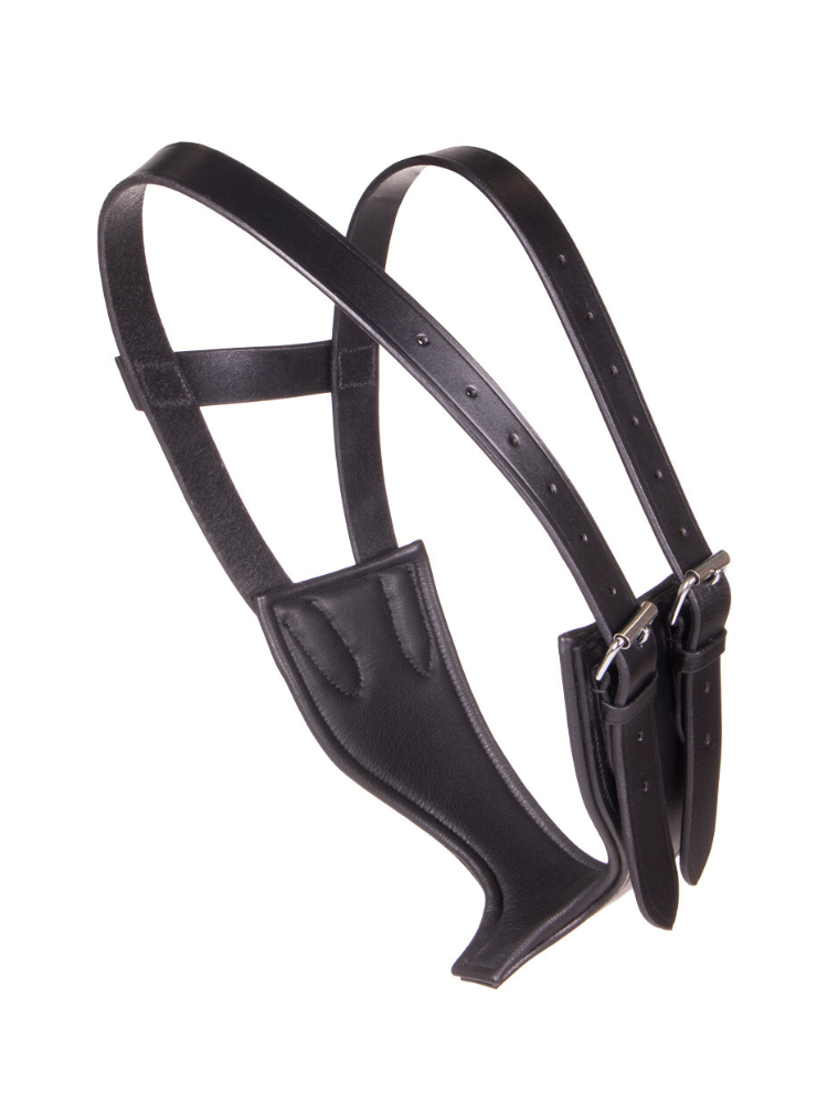 Collier anti-tic à l’air en cuir Noir