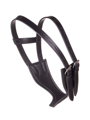 Collier anti-tic à l’air en cuir Noir