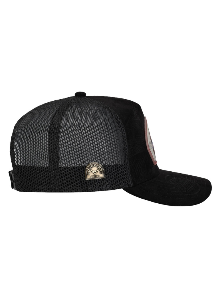 Casquette Chien Paysage Montagne Noir