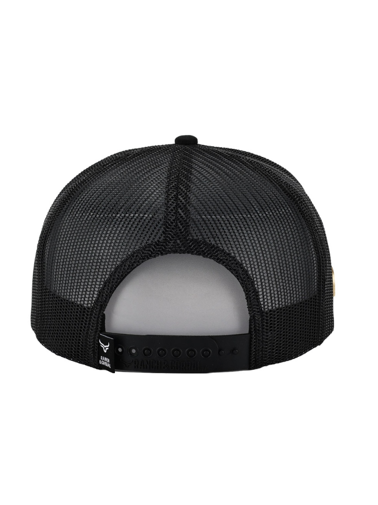 Casquette Chien Paysage Montagne Noir