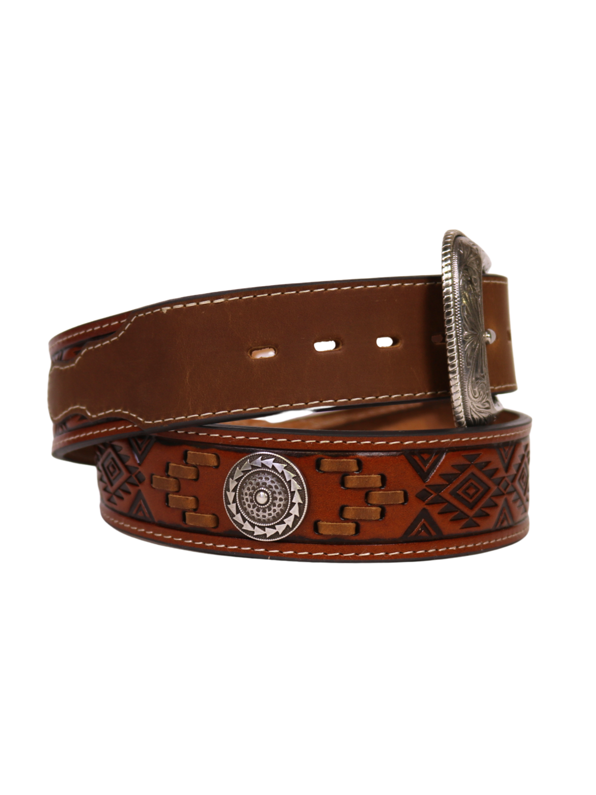 Ceinture Western Aztec Concho - Homme