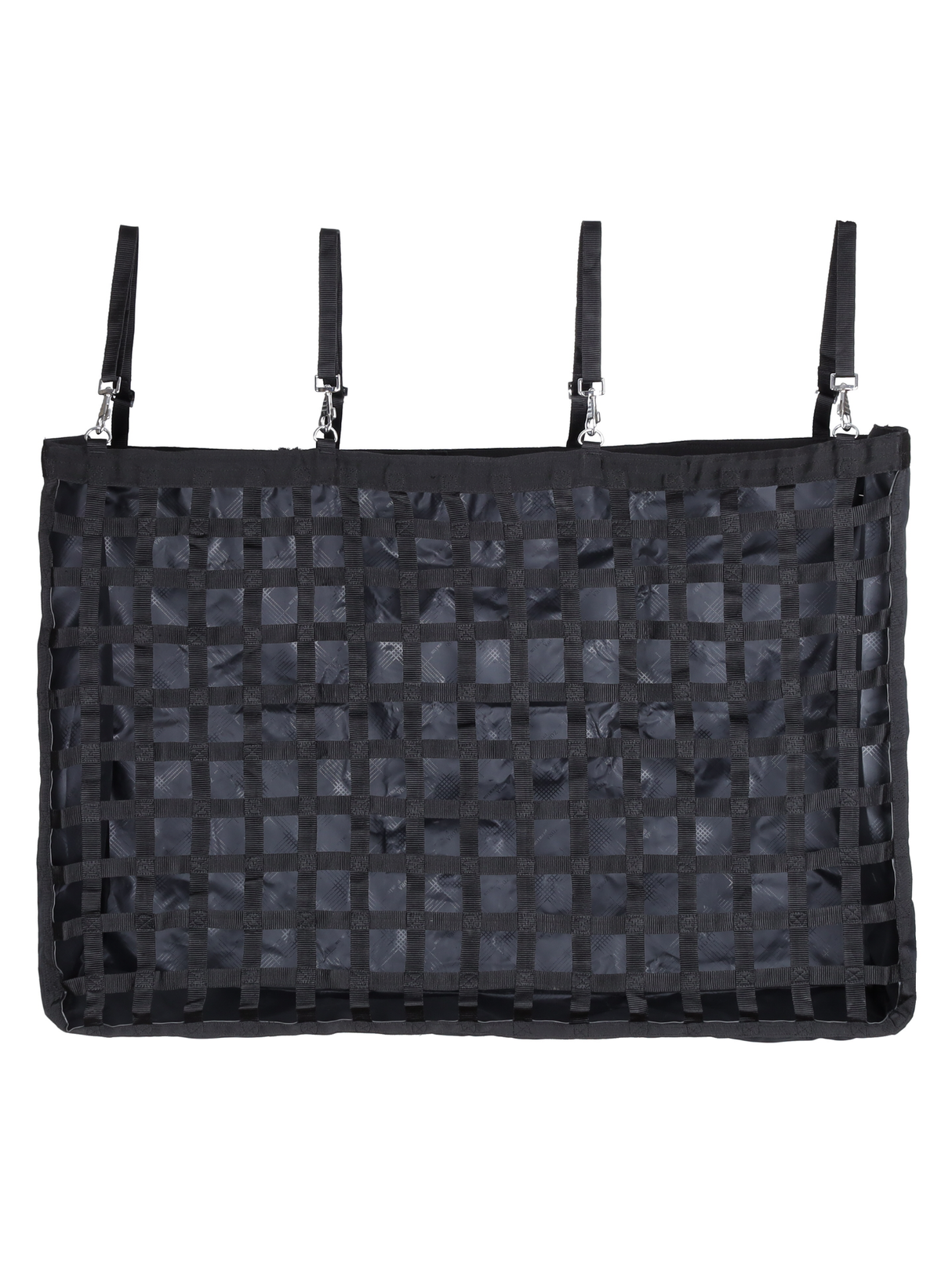 Hay bag flow feeder for fencing