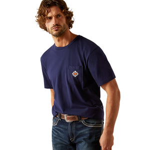 T-shirt Southwest Pocket Classic Blue - Homme