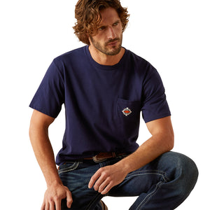 T-shirt Southwest Pocket Classic Blue - Homme