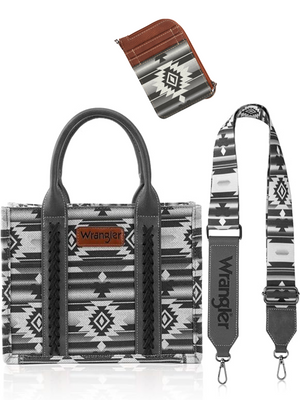 Aztec Black Handbag - Small