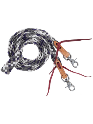 Rênes western de compétition en ruban mule tape de 8 pi