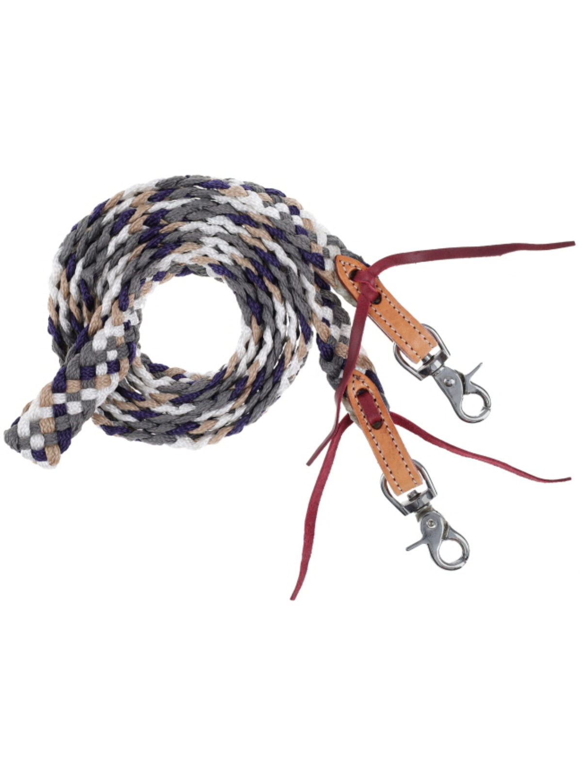 Rênes western de compétition en ruban mule tape de 8 pi
