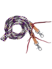 Rênes western de compétition en ruban mule tape de 8 pi