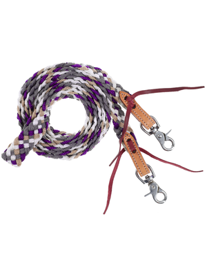 Rênes western de compétition en ruban mule tape de 8 pi
