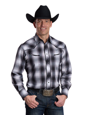 Chemise western à carreaux - Homme