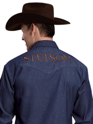 Chemise Stetson® Dark Denim - Homme
