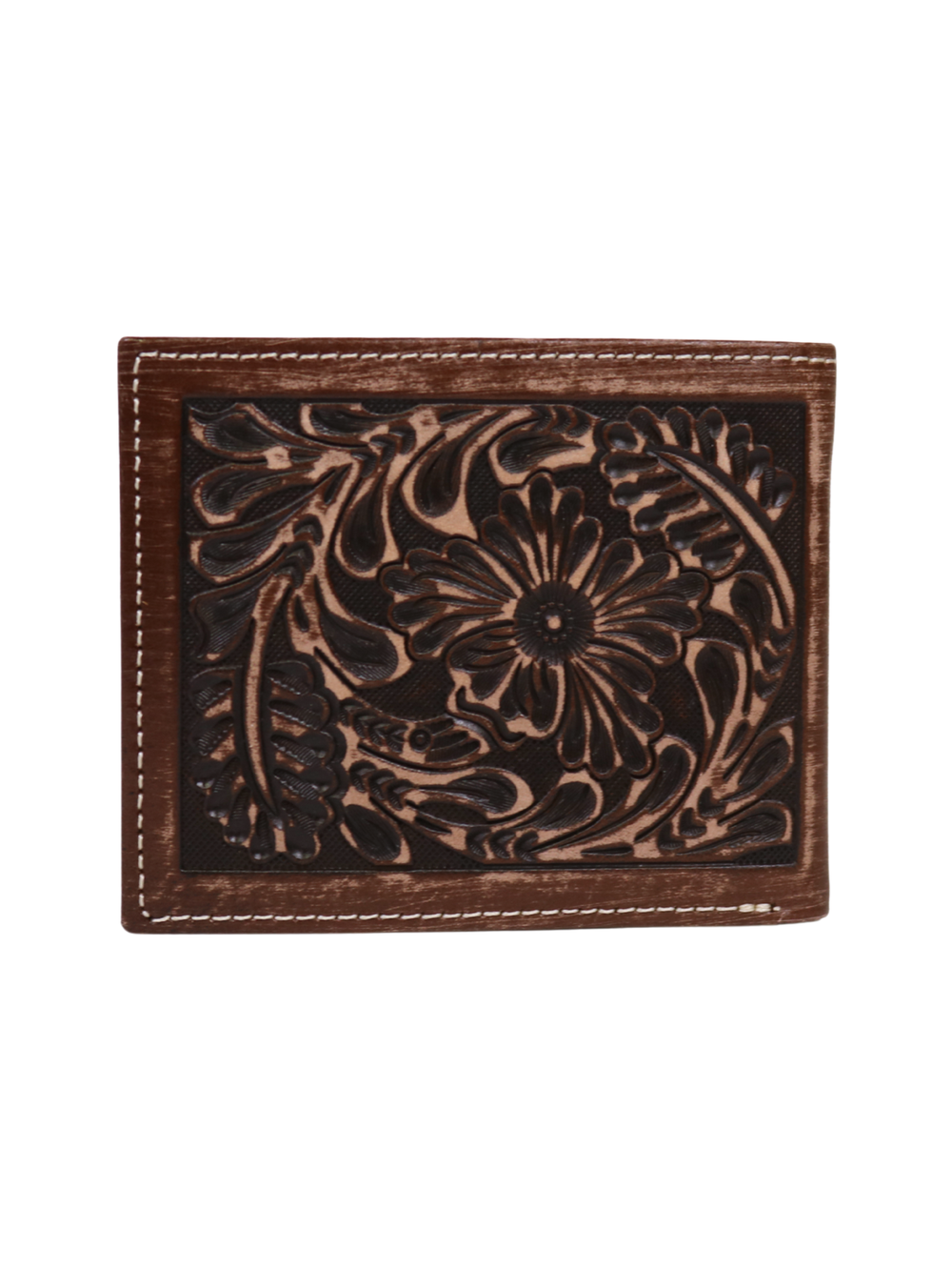 Brown Hair Vintage Bi-Fold Wallet