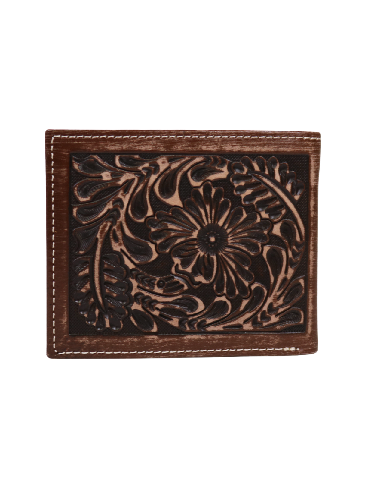 Brown Hair Vintage Bi-Fold Wallet