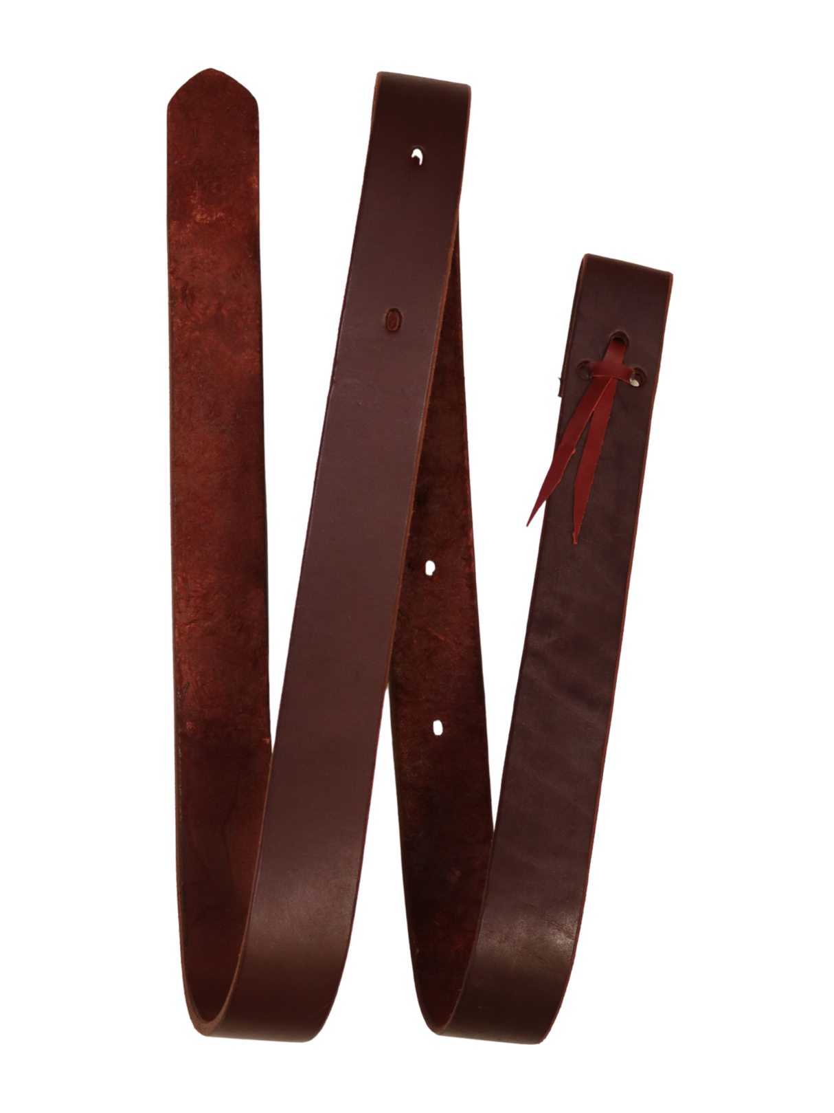 Dale Rodriguez Burgundy Leather Long Western Strap