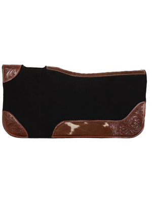 Tapis Westerm Blazing Hide contouré en feutre noir