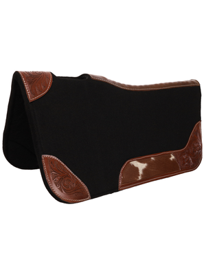 Tapis Westerm Blazing Hide contouré en feutre noir