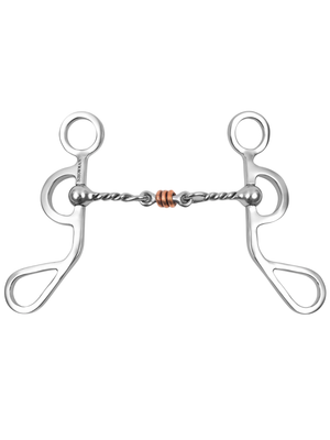 Mors Western Argentine Shank with Jointed Twisted Wire Dogbone