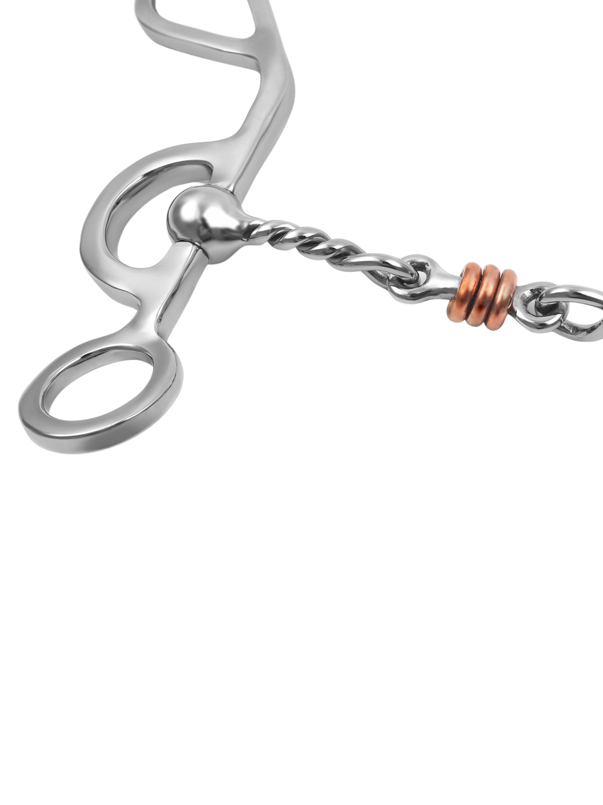 Mors Western Argentine Shank with Jointed Twisted Wire Dogbone