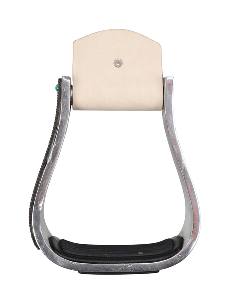 Western Étriers de selle en aluminium de 5,1 cm avec grip Rite pour course de barils / sentiers / cordes Western Étriers de selle en aluminium de 5,1 cm avec grip Rite pour course de barils / sentiers / cordes