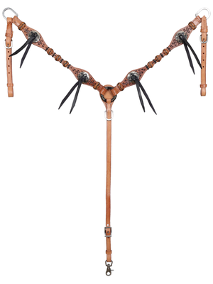 Ensemble Bride Western à oreille & Bricole Braided Bandit