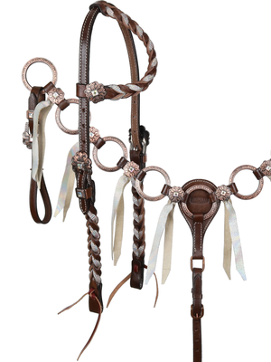 Ensemble de Bride et Bricole Western Frosted Halo