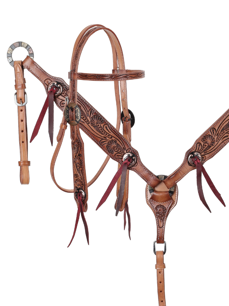 Ensemble de bride & bricole western Petal Trail