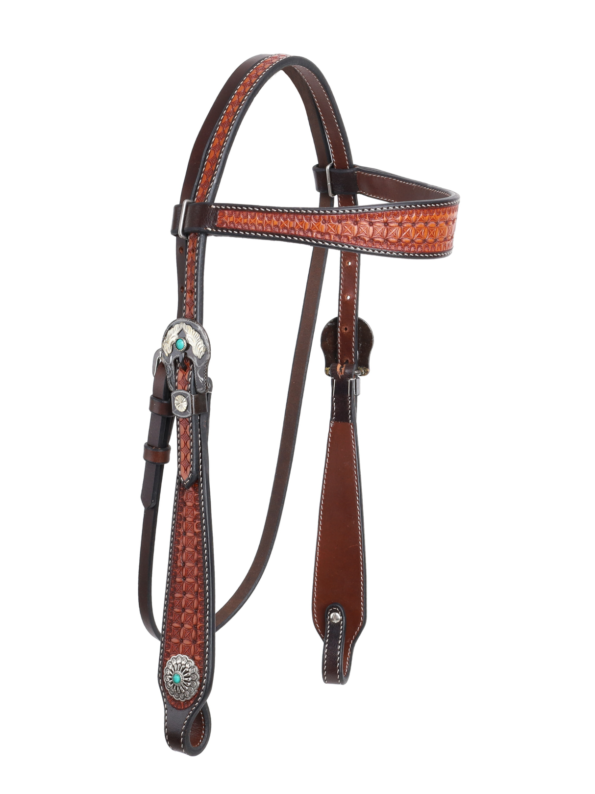 Bride Western à Frontal Rustic Tool