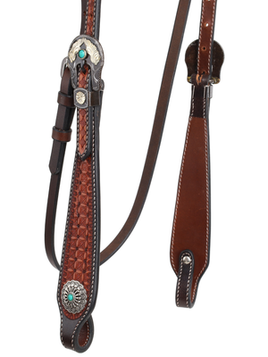 Bride Western à Frontal Rustic Tool