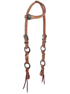 Western set of ear bridle and Twisted Ring thong