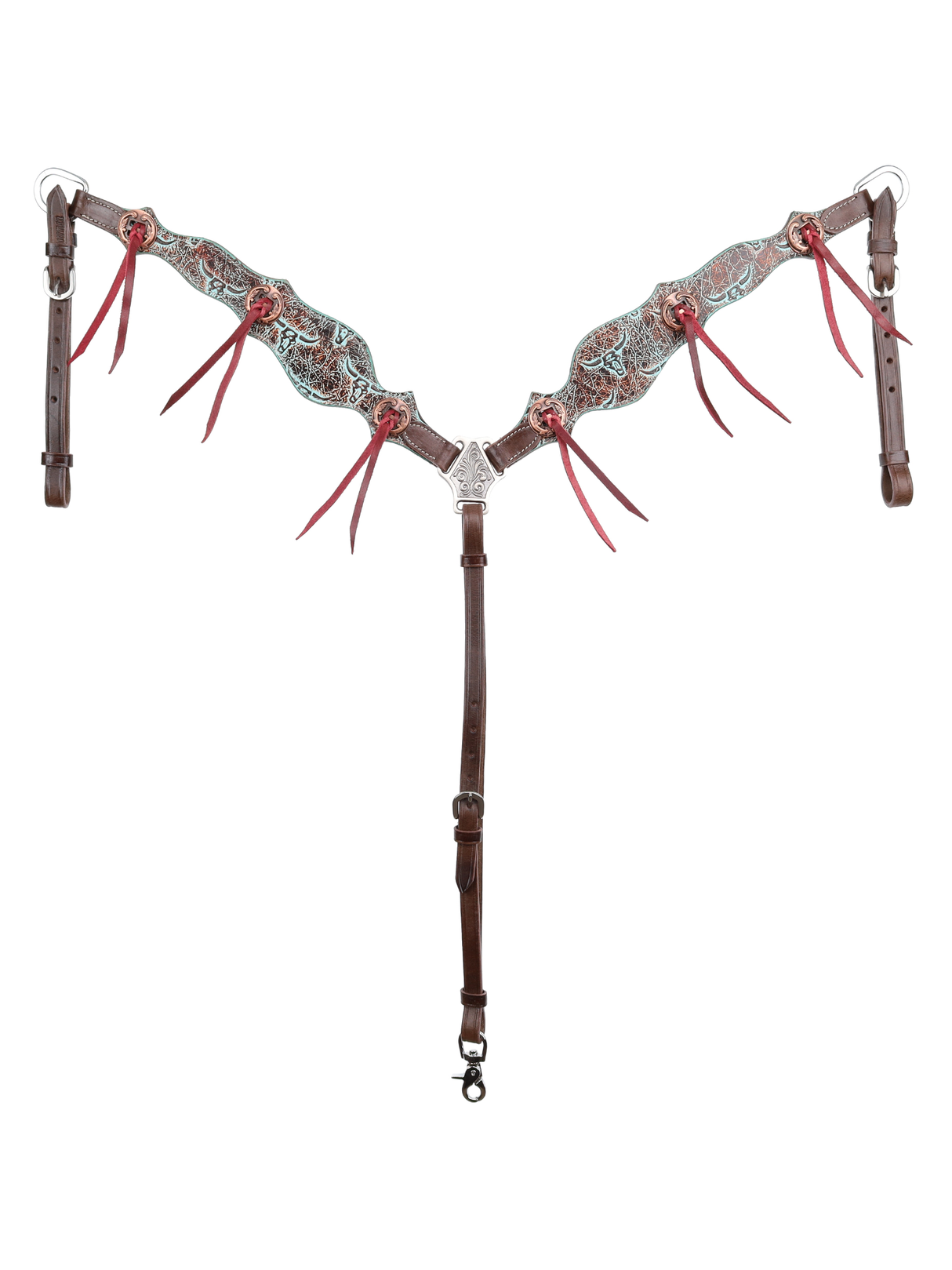 Ensemble de bride et bricole Western Weathered Steer