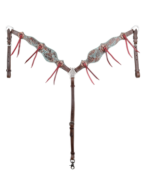 Ensemble de bride et bricole Western Weathered Steer